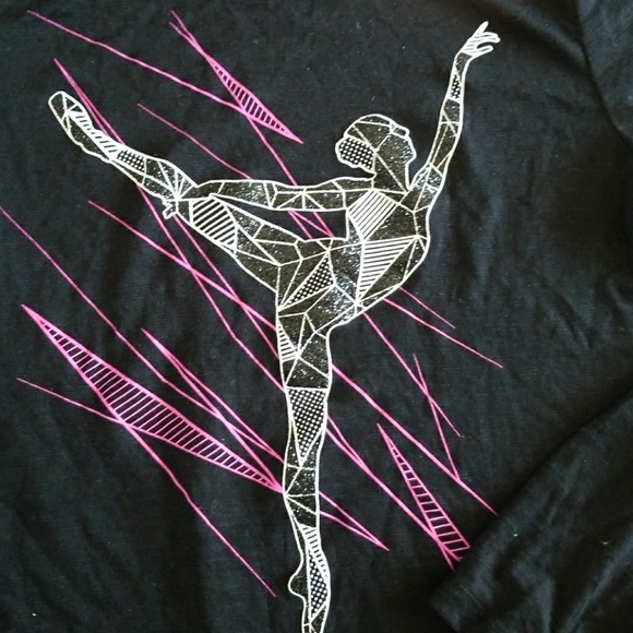 Girl's long sleeve ballerina pullover tee - Picture 2 of 4